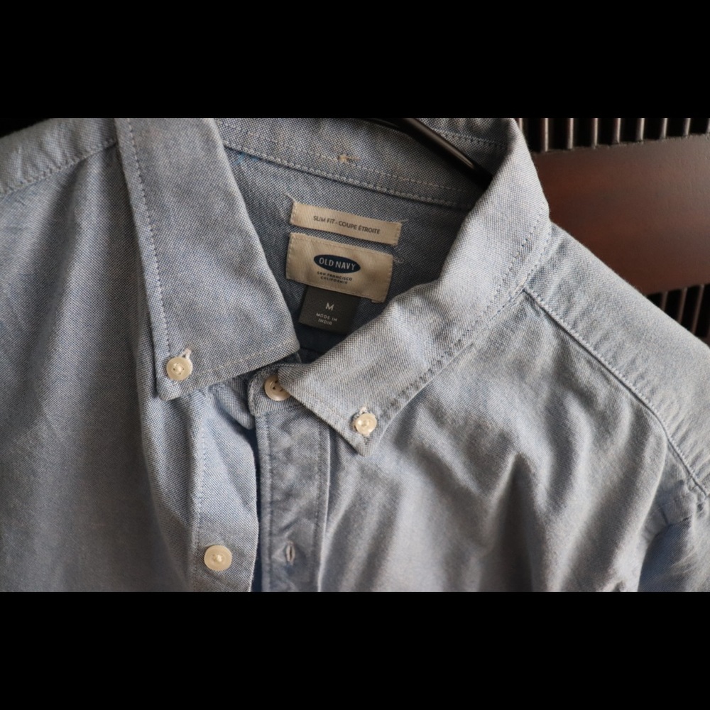 Old Navy blue button up